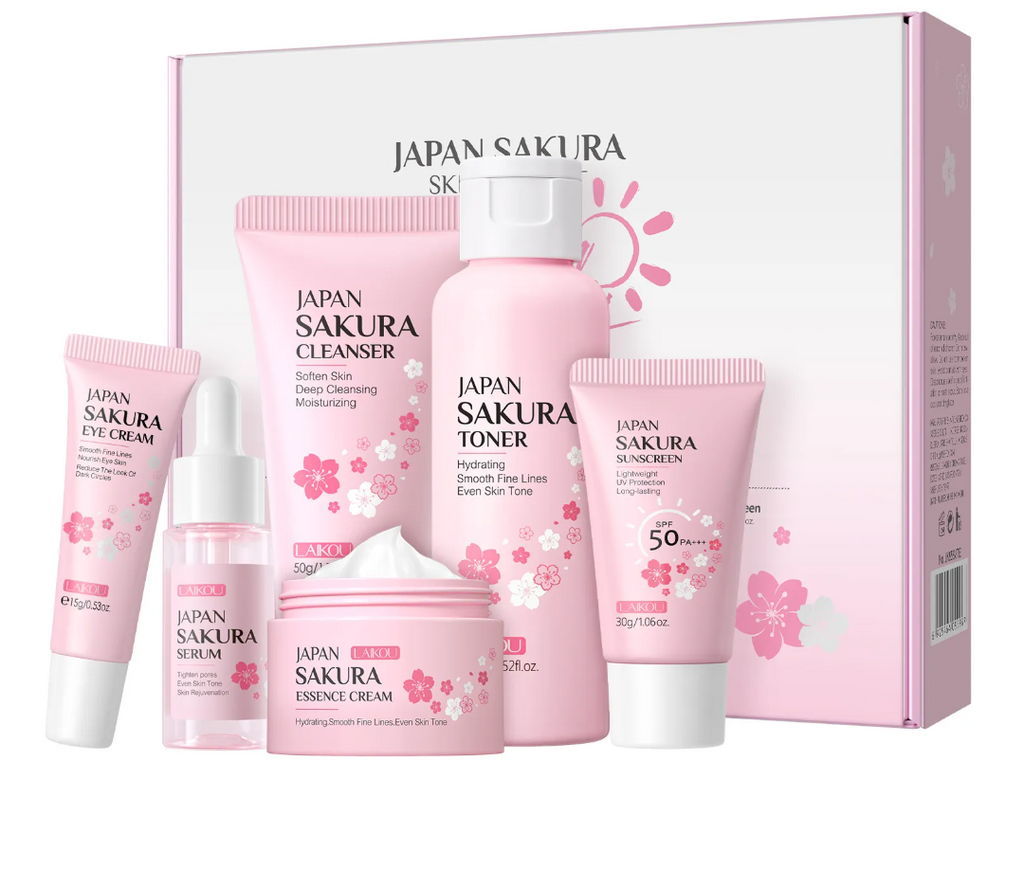 Cherry Blossom Skincare Set – 6pcs